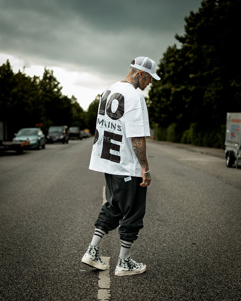 Oversized HOPE Tee 12:12 Clear White - lovelostclo