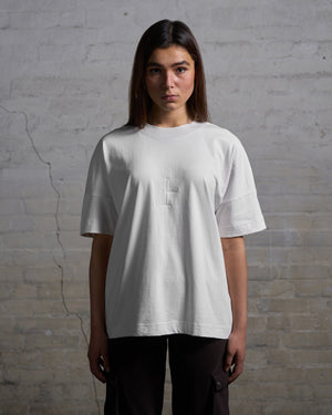 Boxy Fit T-Shirt Offwhite - lovelostclo