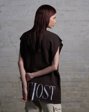 Sleeveless T-Shirt Chocolate - lovelostclo