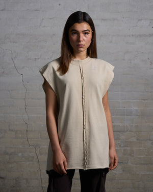 Bild in Slideshow öffnen, Sleeveless T-Shirt Vanilla - lovelostclo
